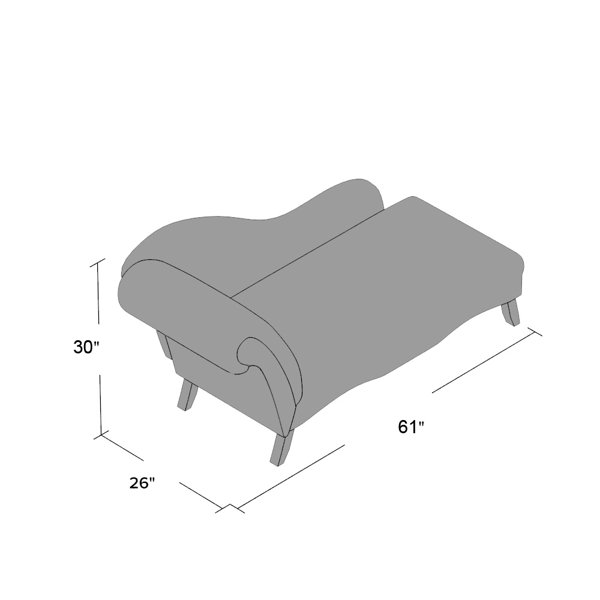 Darby Home Co Bormann One Arm Chaise Lounge & Reviews Wayfair